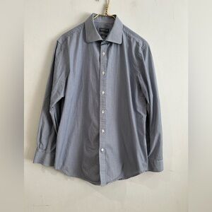 Michael Kors Casual Dress Striped Button-Down Shirt Size L